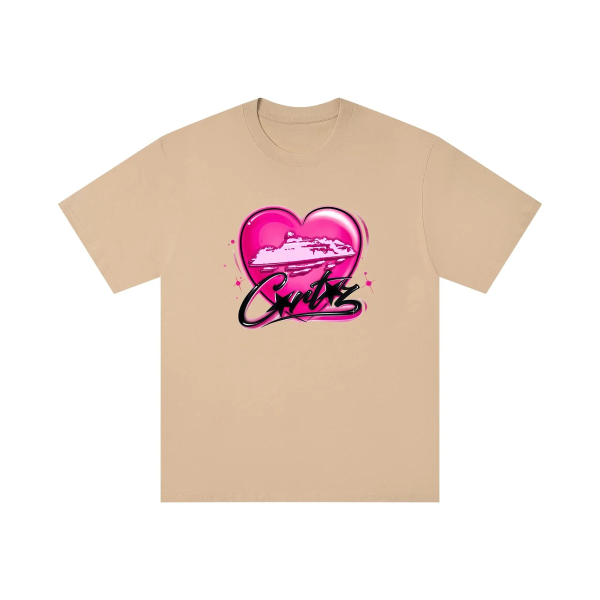 Other Cortez Beige Heart Print T-Shirt Beige - 1