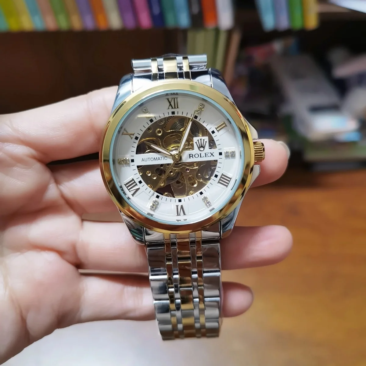 Rolex Rolex Oyster Perpetual Automatic Two-Tone Watch Silver - 1