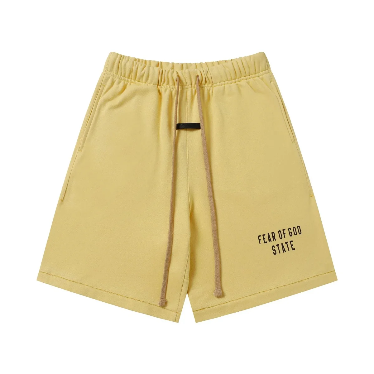Fear of God Fear of God Essentials Amber Yellow Shorts Yellow - 1