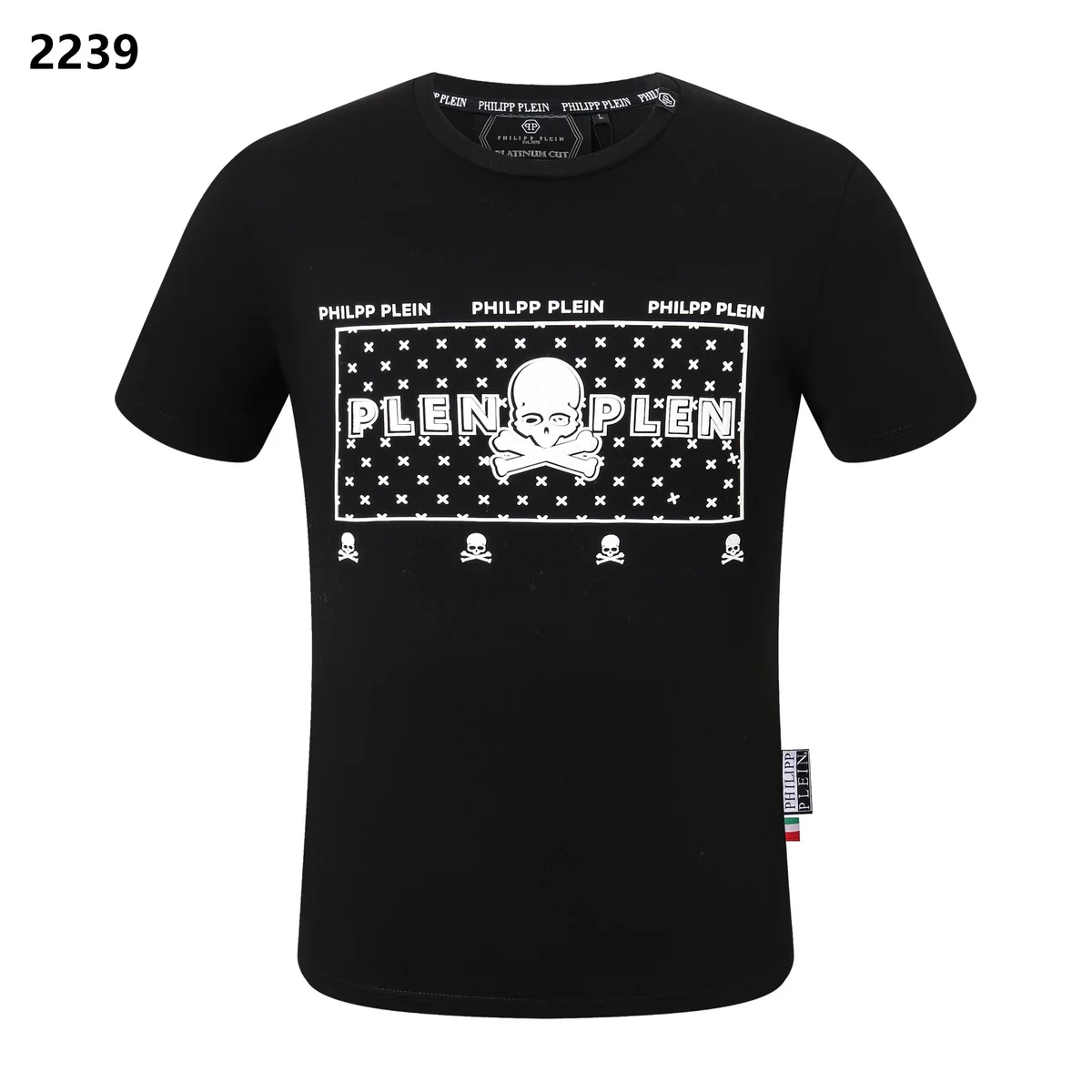 Philipp Plein Philipp Plein Skull Print T-Shirt Black Black - 1