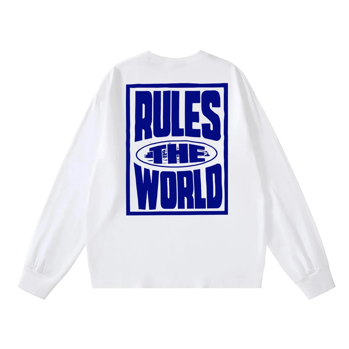Other White Rules the World Long Sleeve T-Shirt White - 1