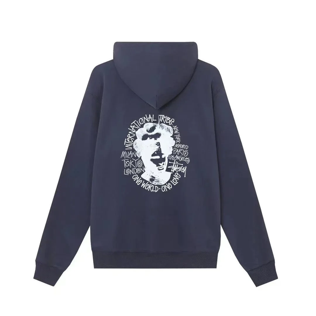Stussy Stussy International Tribe Hoodie Navy Navy - 1