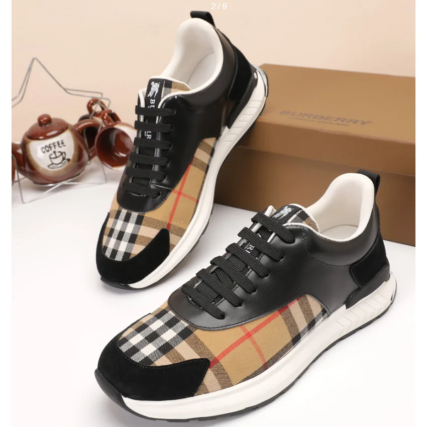 Burberry Burberry Classic Check Sneakers Black/Beige Black - 1