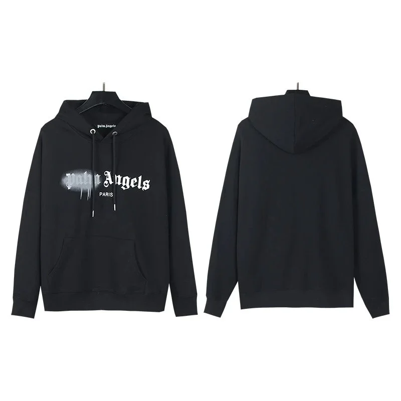 Palm Angels Palm Angels Life is Palm Black Hoodie Black - 1