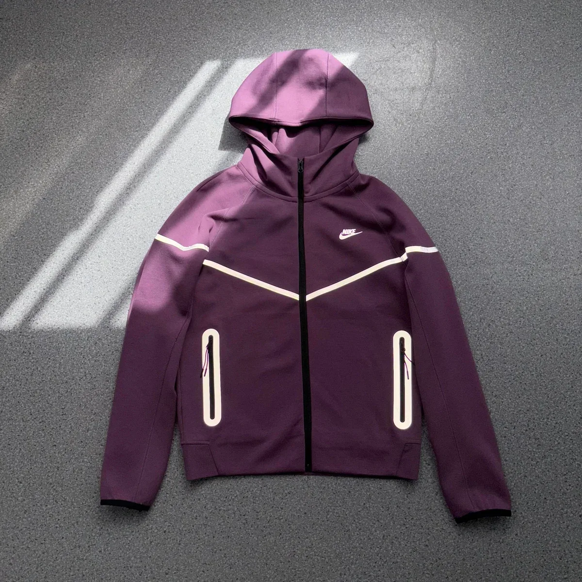 Nike Nike Tech Fleece Purple Reflective Hoodie Purple - 1
