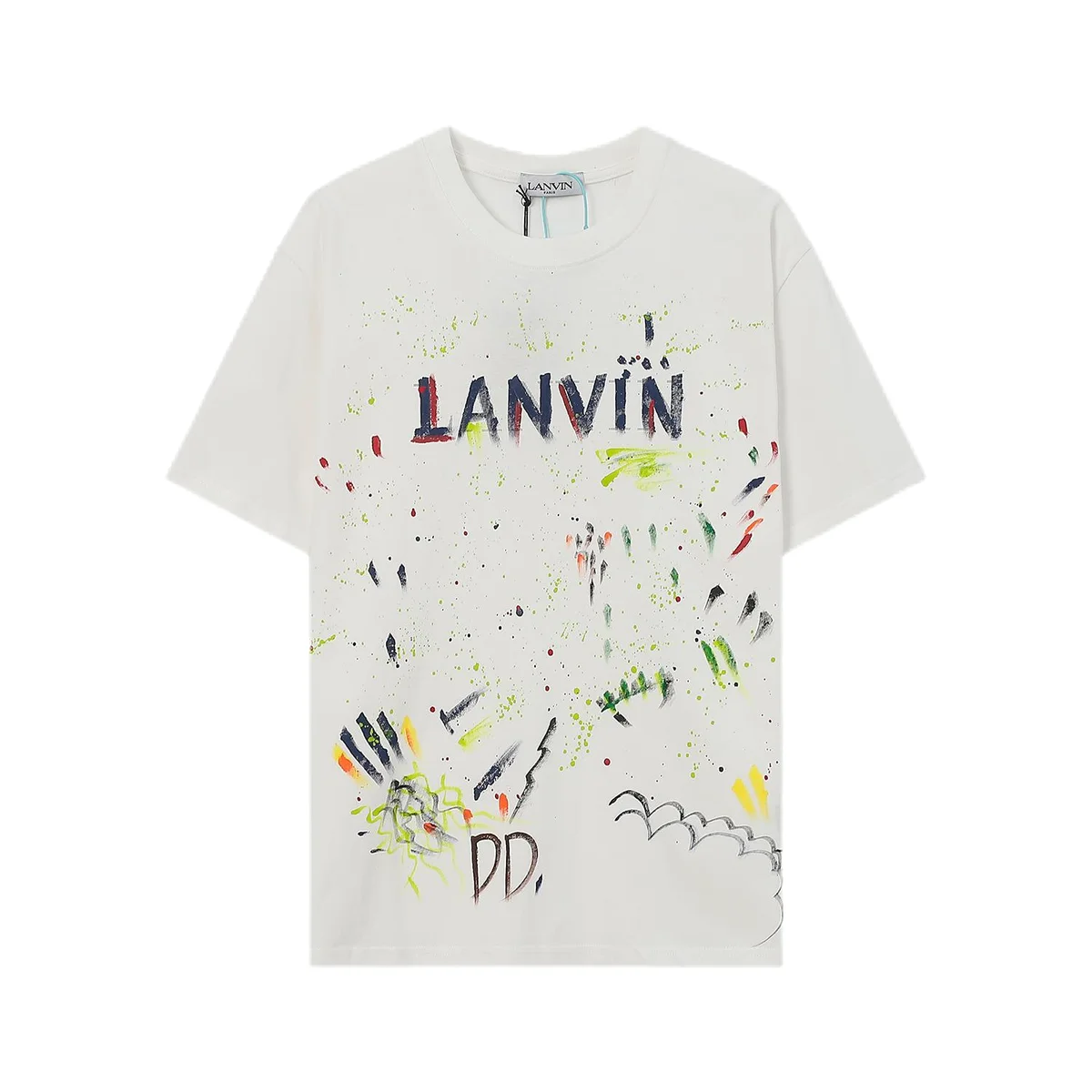 Lanvin Lanvin Splatter White T-Shirt White