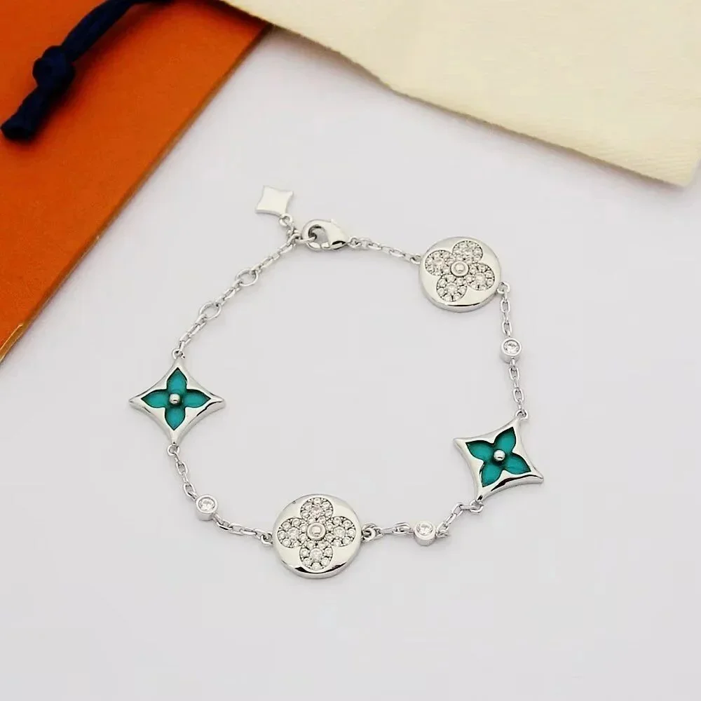 Louis Vuitton Louis Vuitton Tabi Silver & Turquoise Bracelet Silver - 1