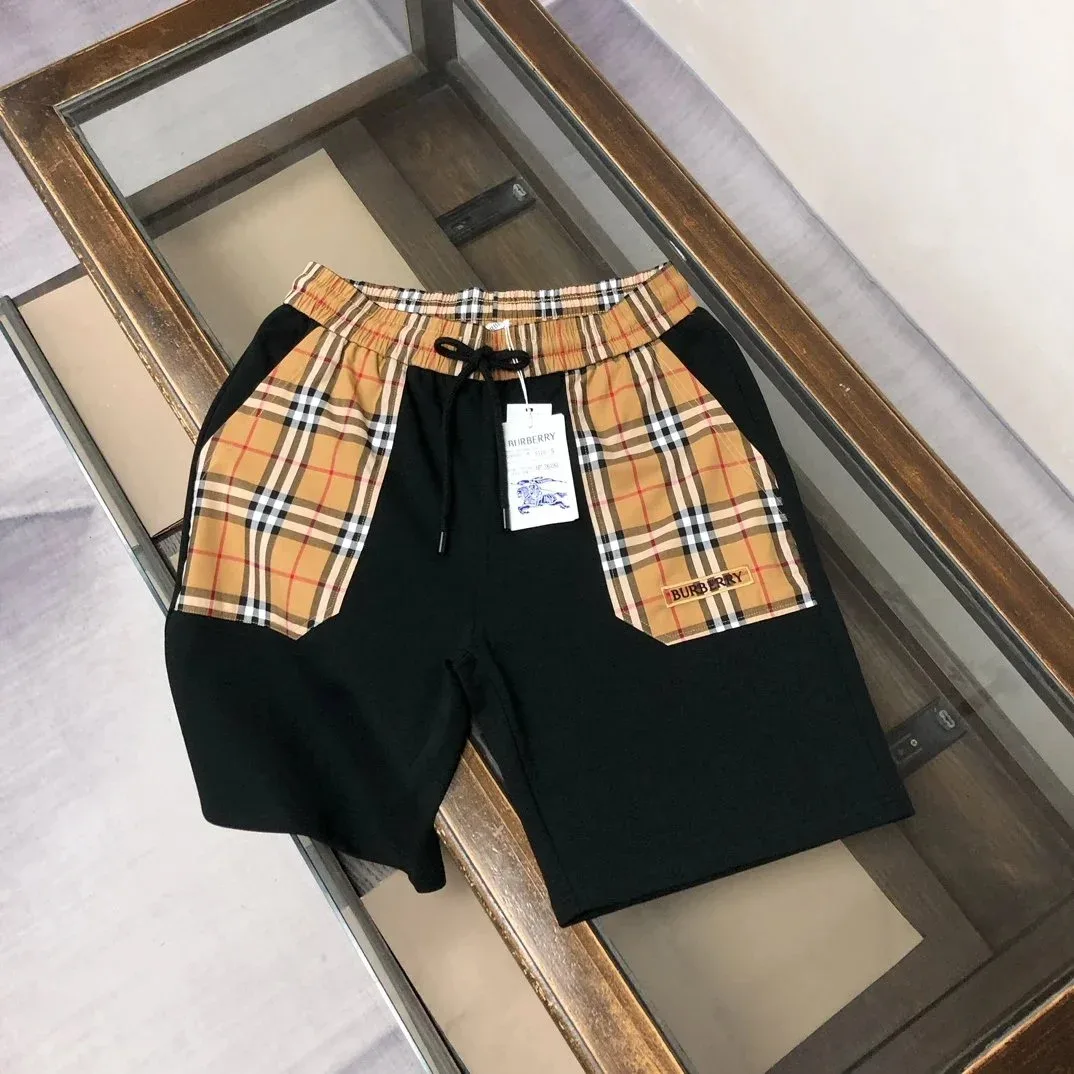 Burberry Burberry Classic Check Panel Shorts Black/Beige Black - 1