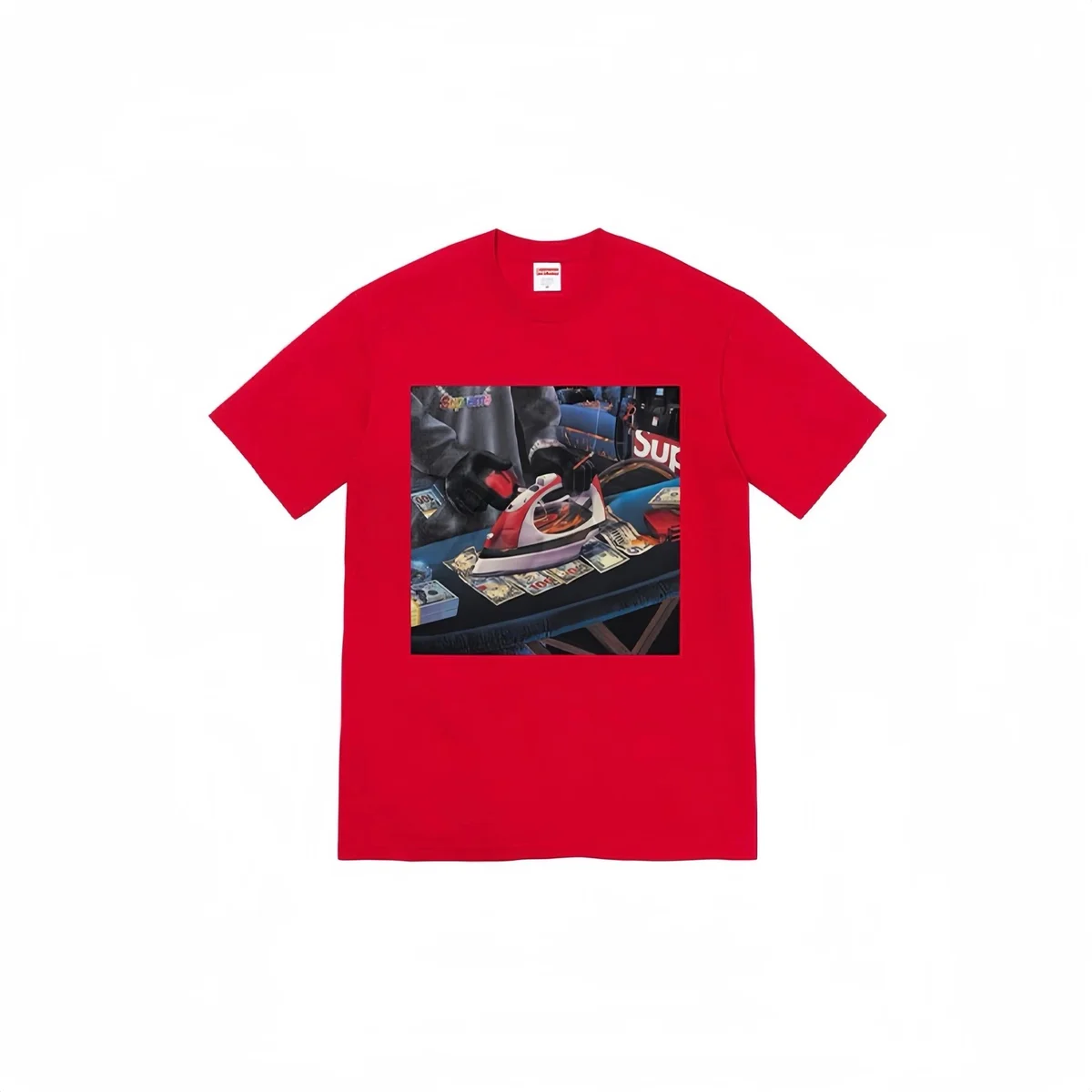 Supreme Supreme Red Iron Print T-Shirt Red - 1