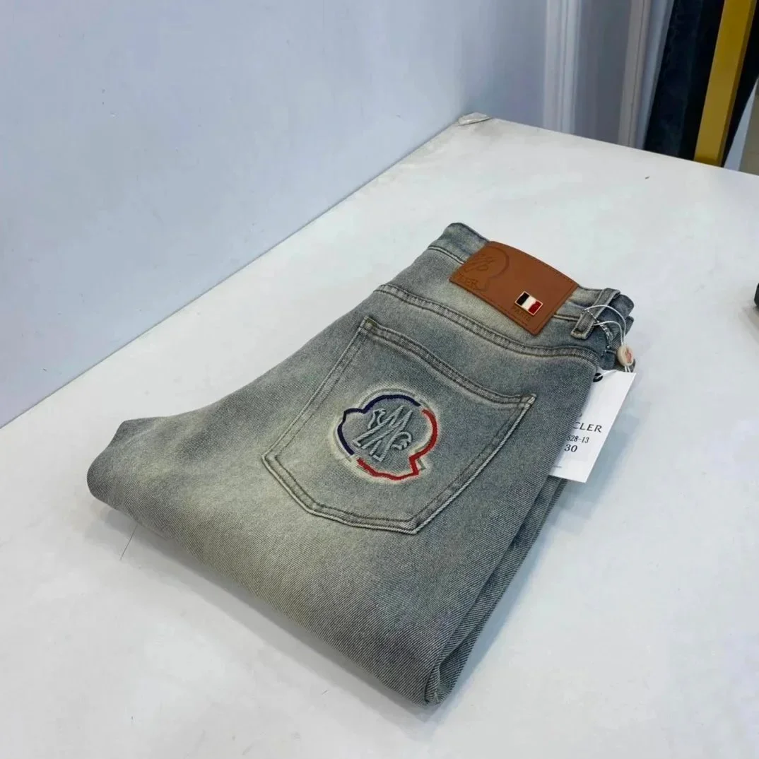 Moncler Moncler Light Wash Denim Jeans Blue