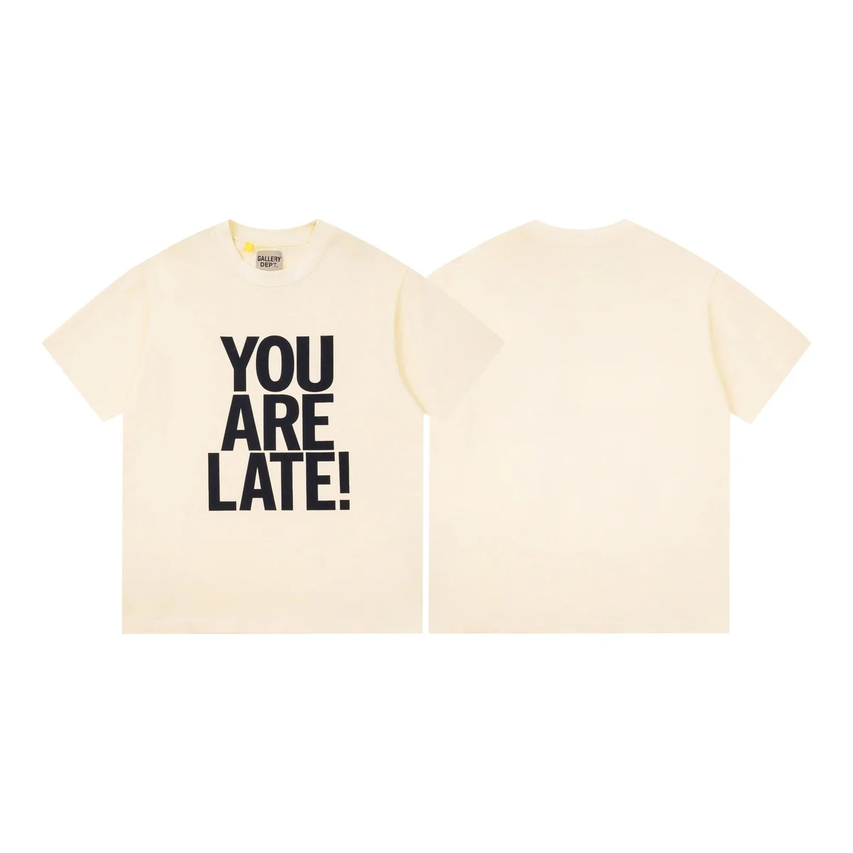 Gallery Dept. Gallery Dept. You Are Late! G126杏色 T-Shirt Beige - 1