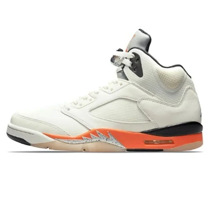 Nike Nike Air Jordan 5 Sail/University Red Sneakers White - 1