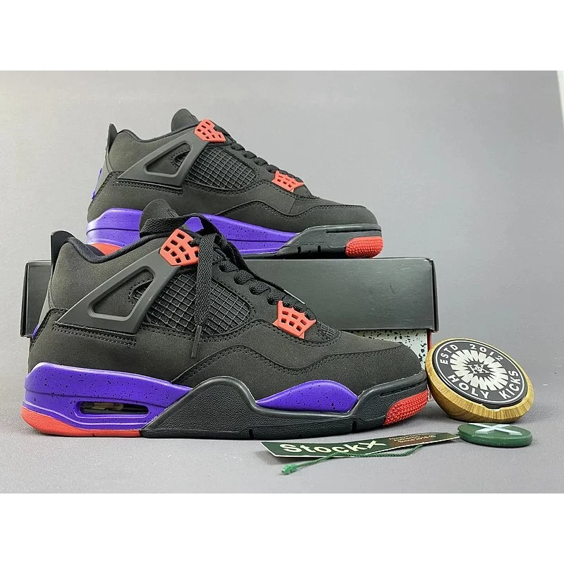 Jordan Air Jordan Air Jordan 4 Black/Crimson/University Red Sneakers Black - 1