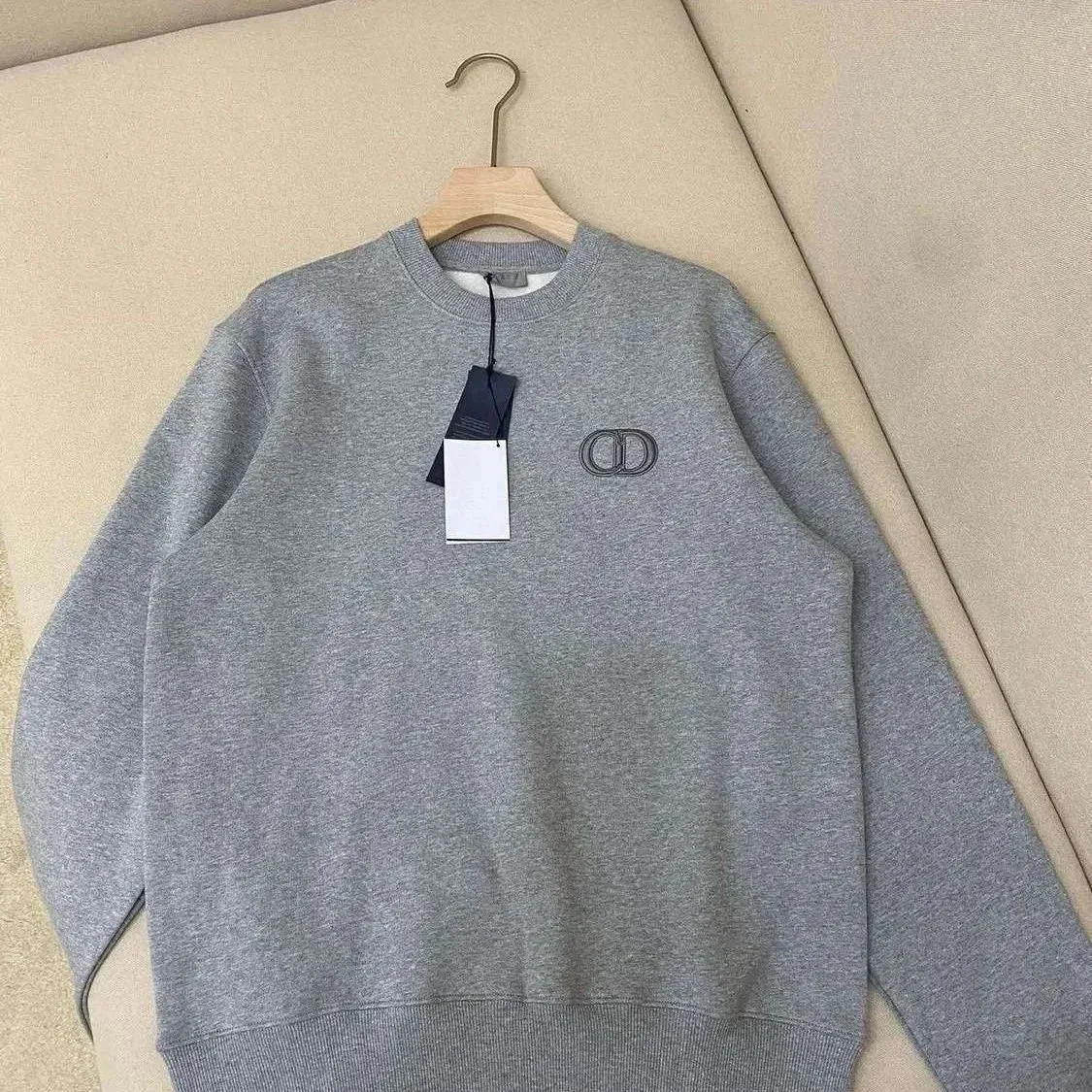 Dior Dior CD Logo Grey Crewneck Sweatshirt Grey