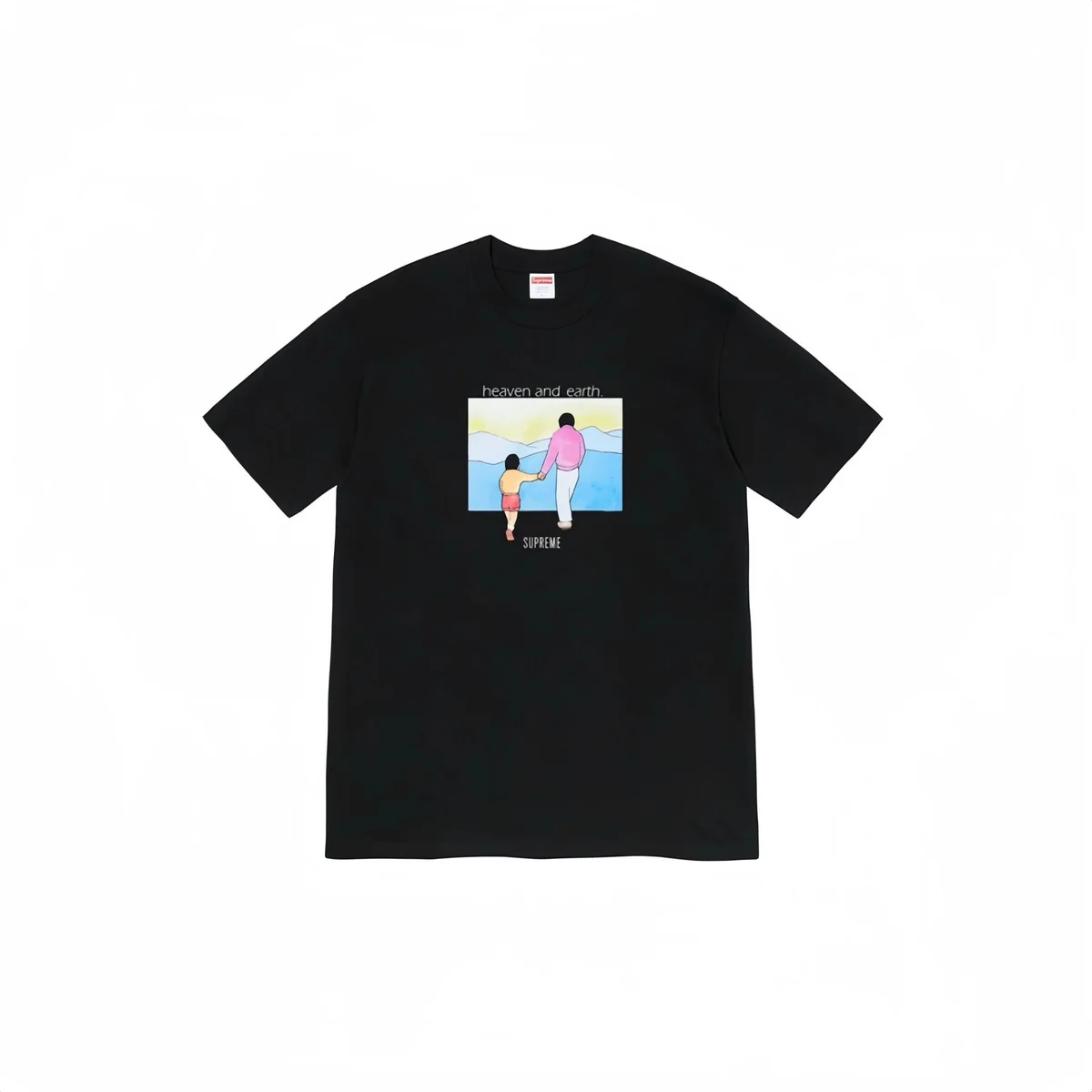 Supreme Supreme 'heaven and earth' Black T-Shirt Black - 1