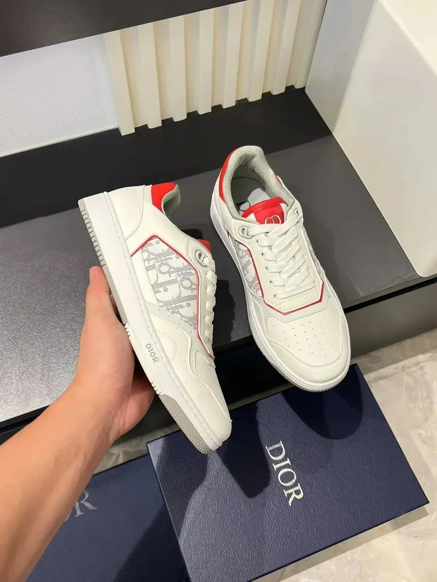 Dior Dior Dior Oblique White/Red Sneakers White