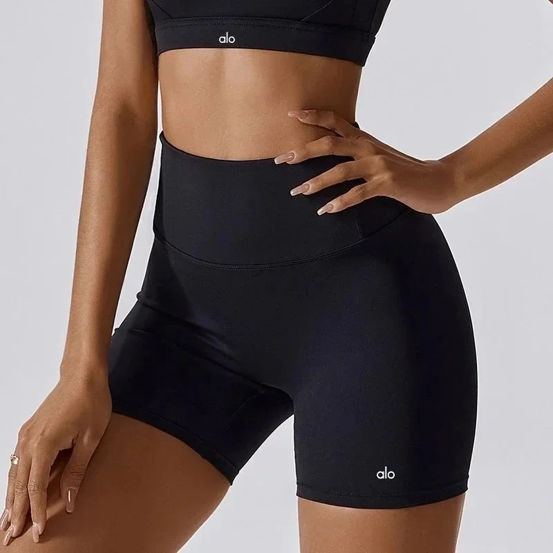 Alo Yoga Alo Advanced Bike Shorts Advanced Black Bottoms Black - 1