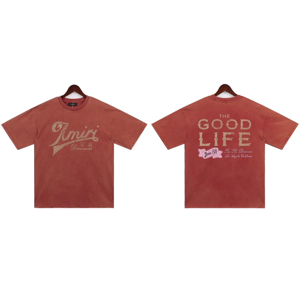Amiri Amiri The Good Life Red T-Shirt Red - 1