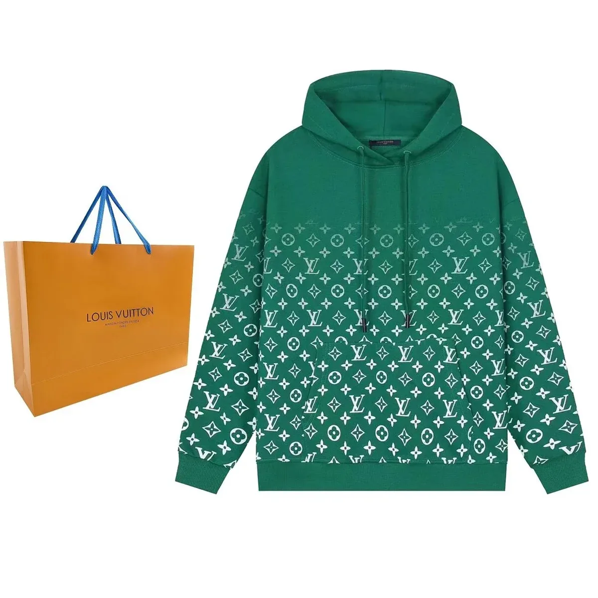 Louis Vuitton Louis Vuitton Monogram Green Hoodie Green