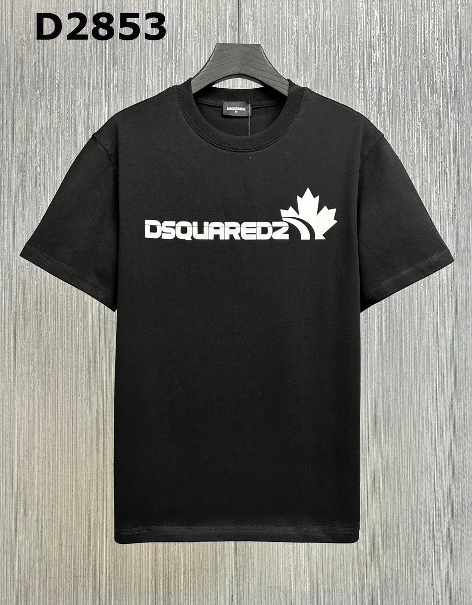 DSQUARED2 DSQUARED2 Black Maple Leaf Logo T-Shirt Black