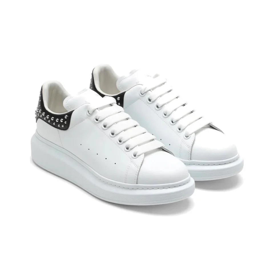 Alexander McQueen Alexander McQueen Oversized White/Black Studded Sneakers White