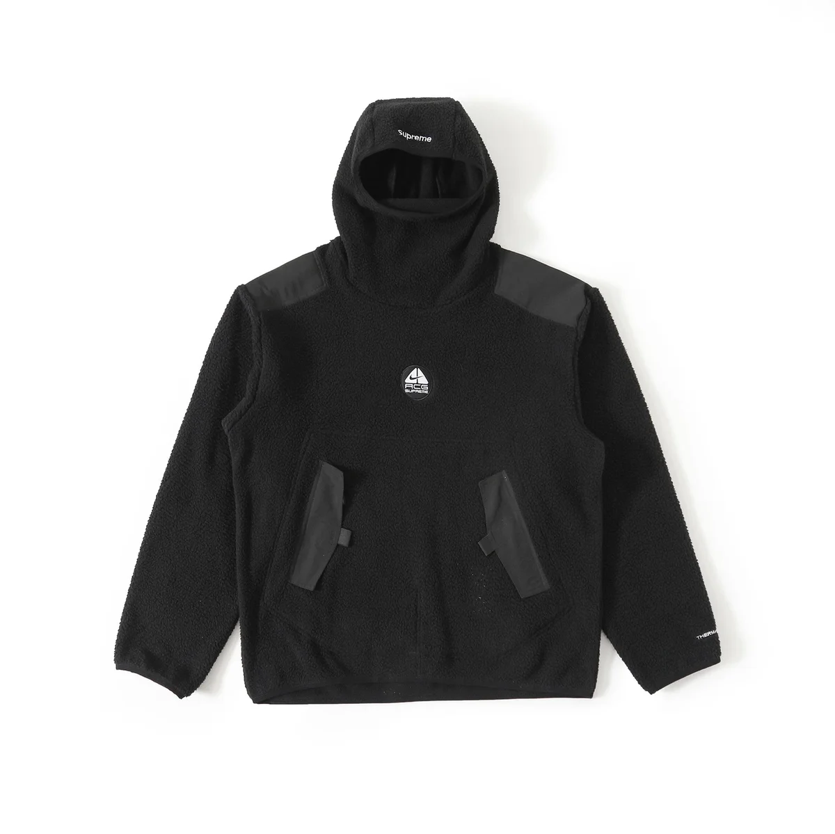Supreme Supreme x A-COLD-WALL* Double-Sided Fleece Color Block Hoodie Black - 1