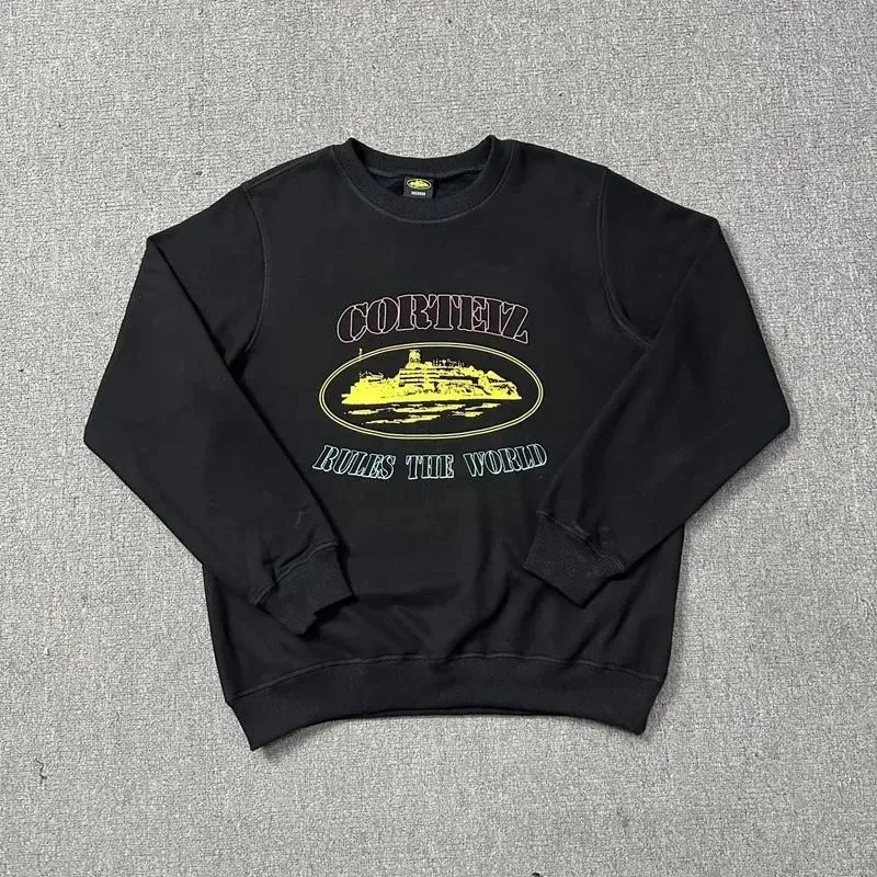 Corteiz Corteiz Rules The World Black Sweatshirt Black