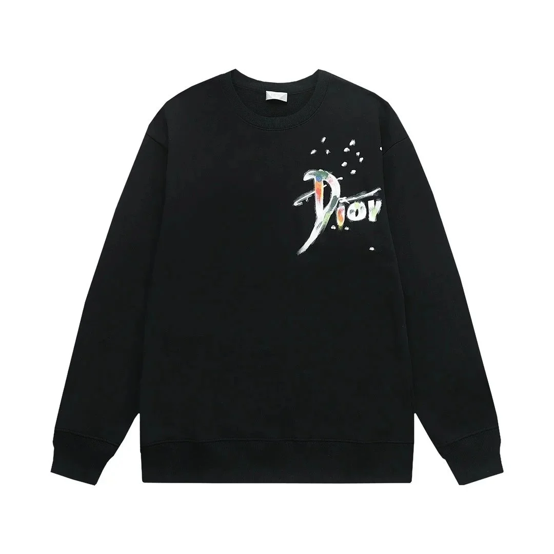 Dior Dior Splatter Logo Black Sweatshirt Black