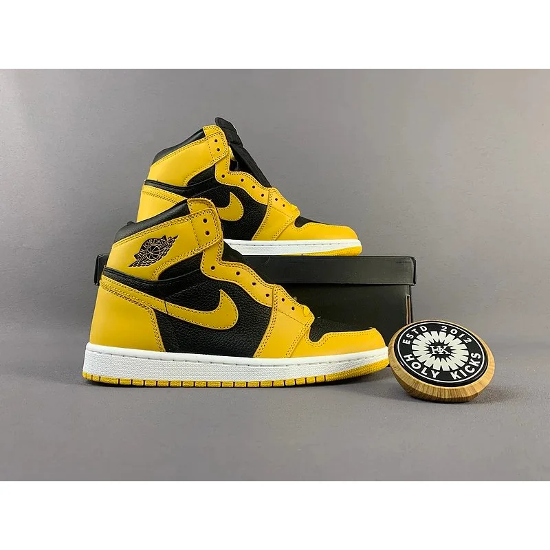 Nike Nike Air Jordan 1 High 'Yellow/Black' Sneakers Yellow - 1