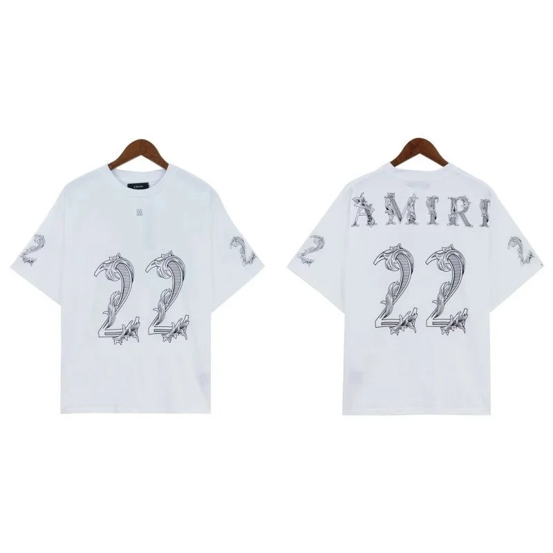 Amiri Amiri White '22' Graphic T-Shirt White - 1