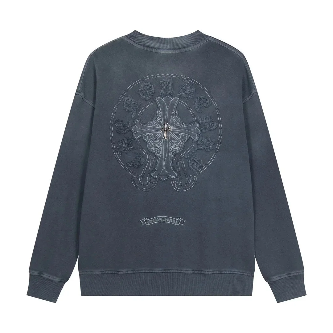 Chrome Hearts Chrome Hearts CH Cross Grey Crewneck Sweatshirt Grey