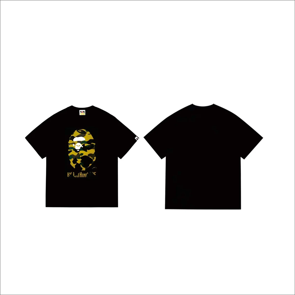 A Bathing Ape A Bathing Ape BAPE STA Olive Camo T-Shirt Black - 1