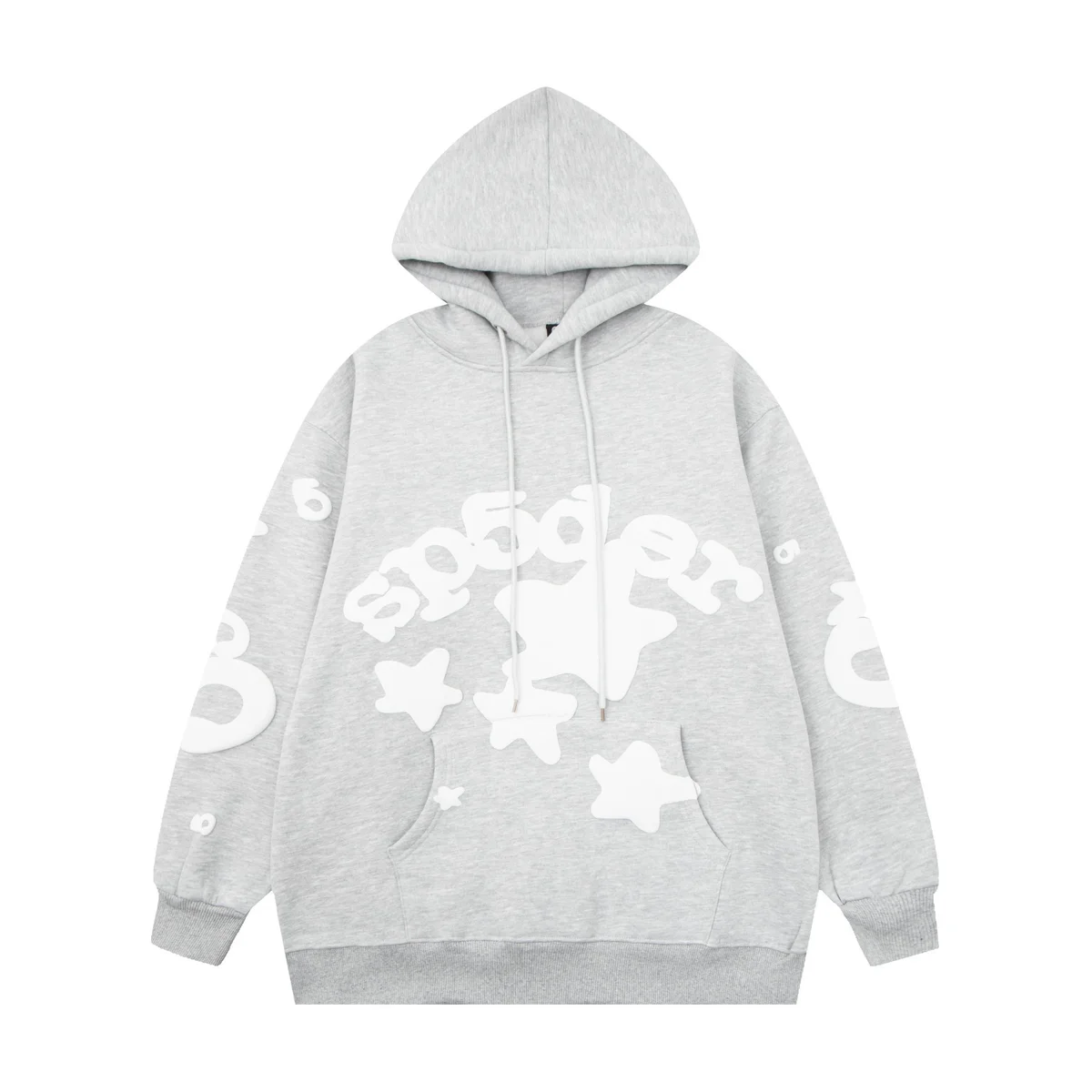 Other Unisex Grey SP500er Hoodie with Star Print Grey - 1