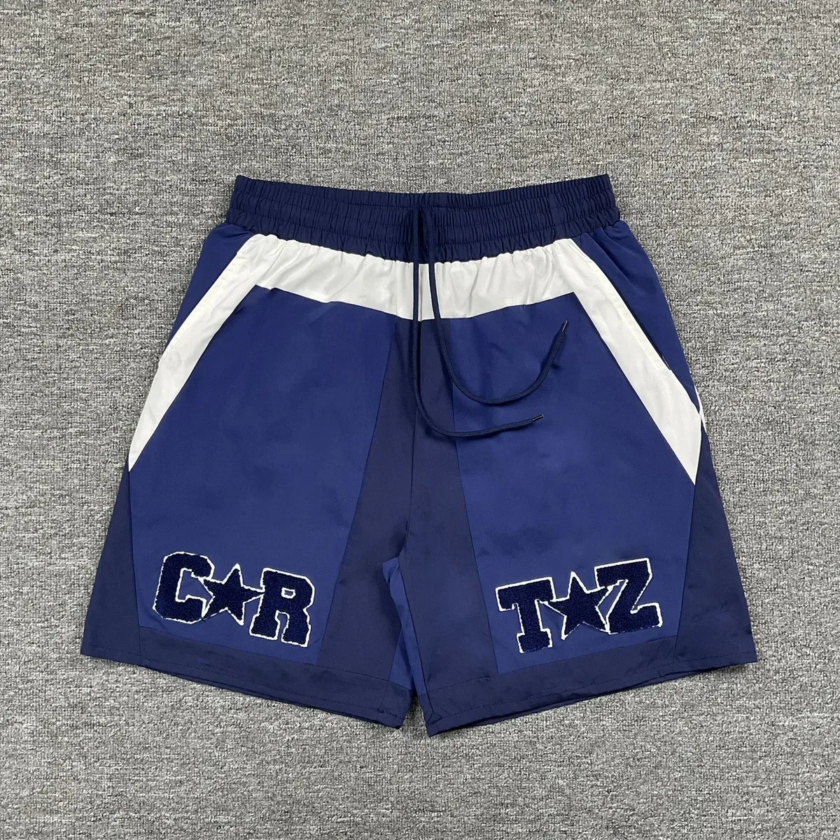 Other Color Block CR TZ Shorts 05 Casual Shorts Navy - 1