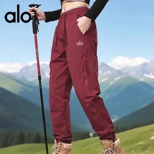 Alo Yoga Alo Wine Red Trousers Outdoor Red - 1