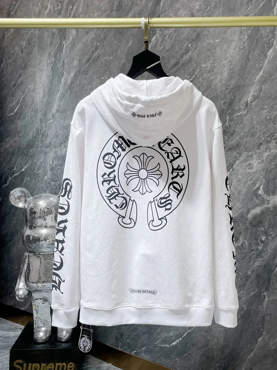 Chrome Hearts Chrome Hearts CH Cross White Hoodie White - 1
