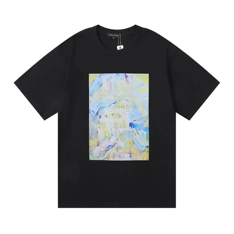 Other Abstract Art Print Black T-Shirt Black - 1