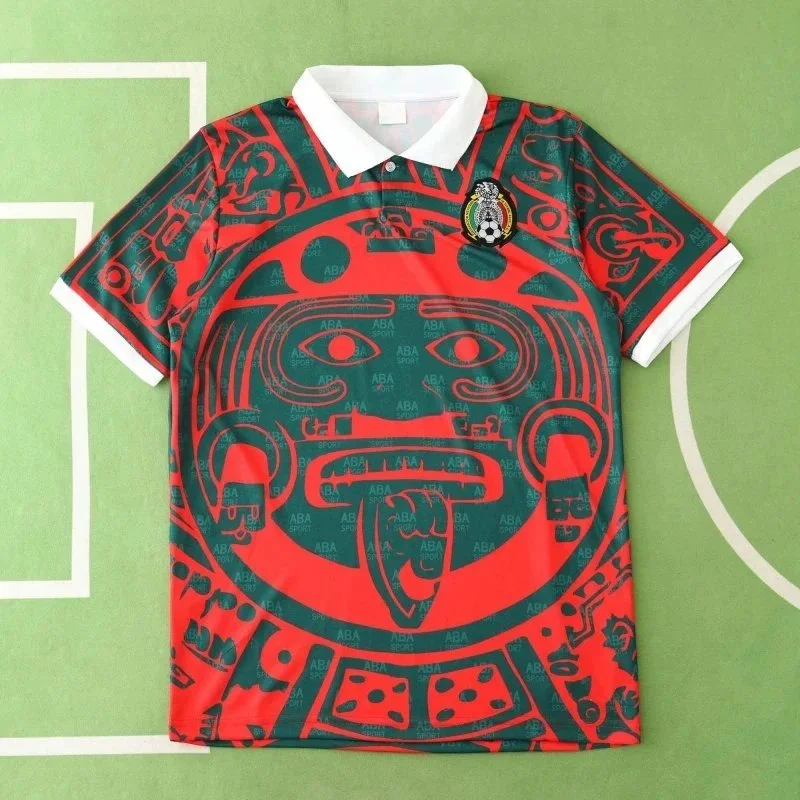 Other Customizable Mexico Jersey Red/Green Polo Shirt Red - 1
