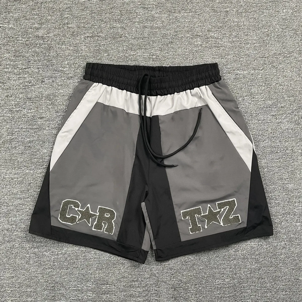 Other Color Block CR TZ Shorts 06 Casual Shorts Grey - 1