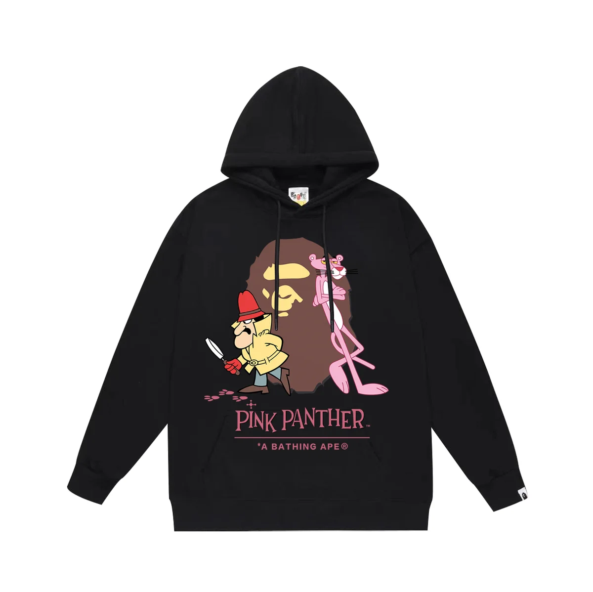 A Bathing Ape A Bathing Ape Pink Panther Black Hoodie Black - 1