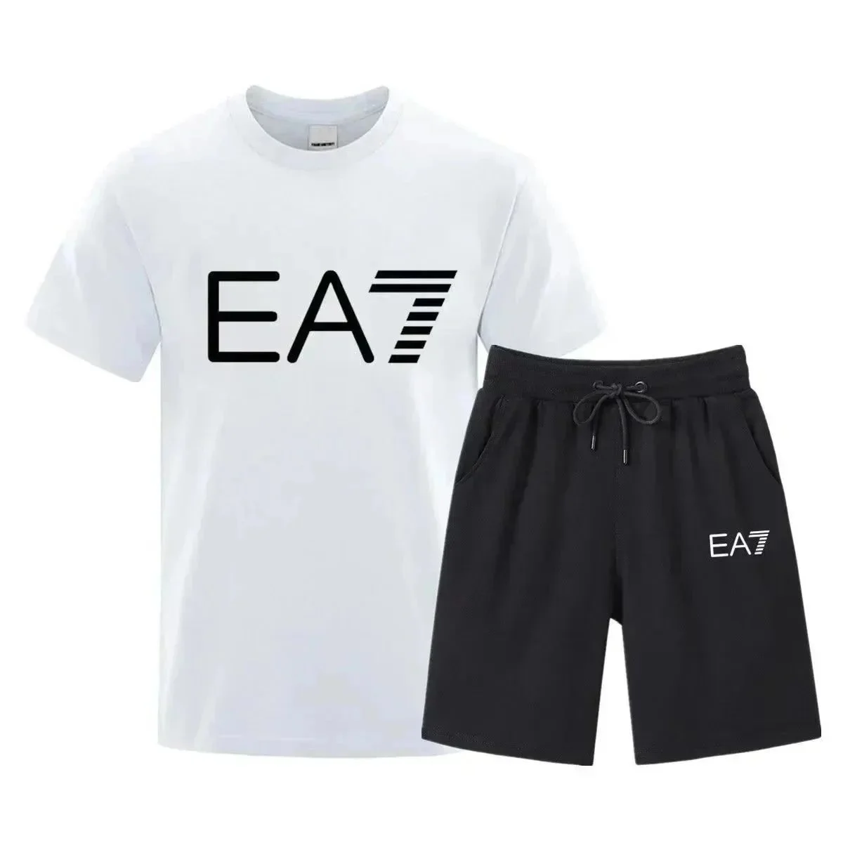 Armani EA7 White/Black Co-ord Set White