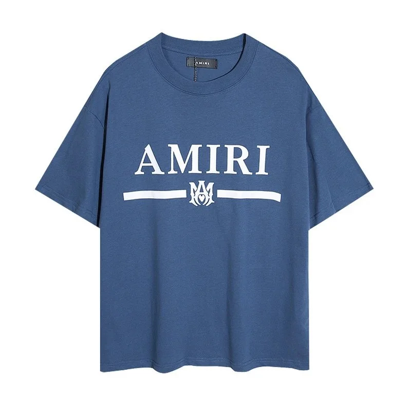 Amiri Amiri Classic Logo T-Shirt 2002 Blue Tops Blue - 1