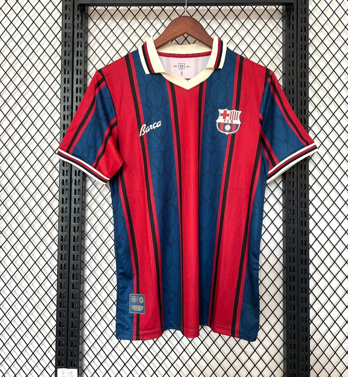 Other FCB Barcelona Jersey Red/Blue Striped Football Shirt Red - 1