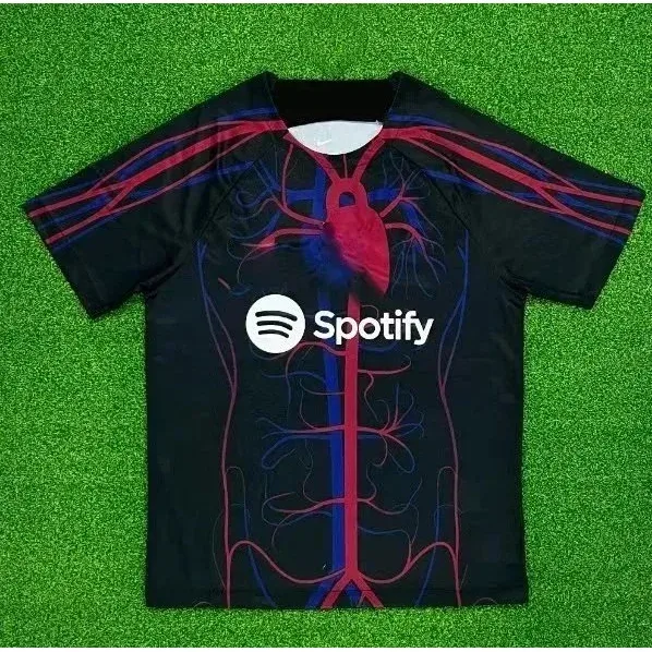 Other Spotify Jersey Black Red Sporty T-Shirt Black - 1