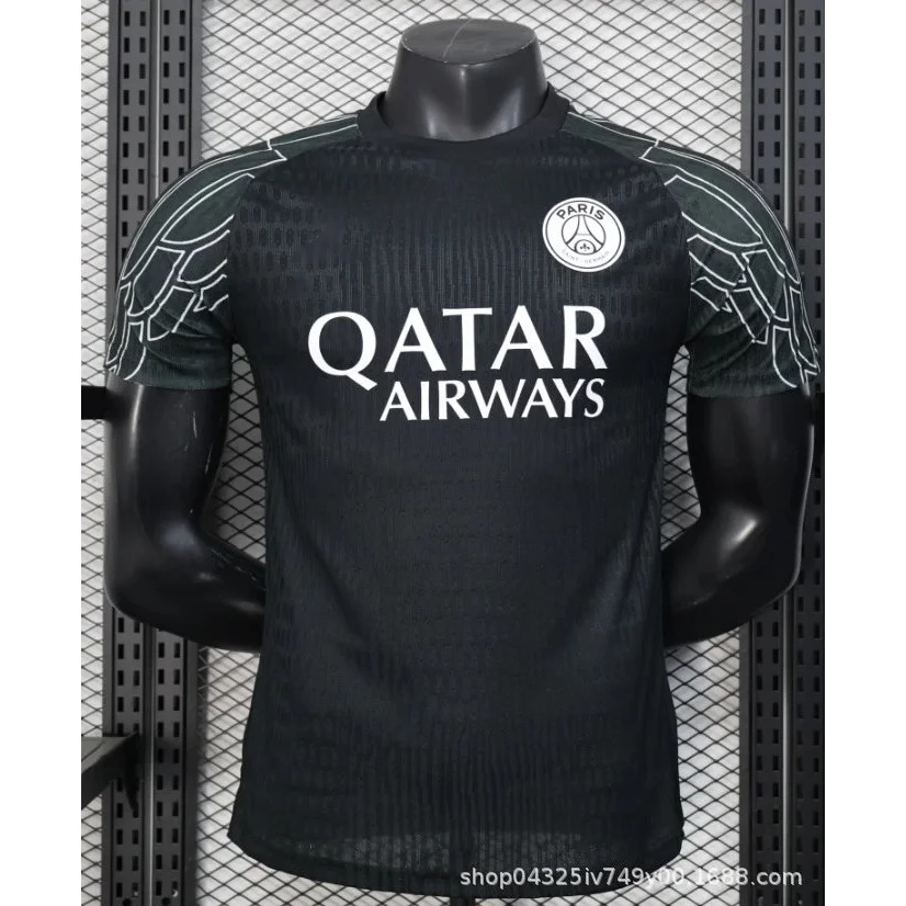 Paris Saint-Germain Paris Saint-Germain Qatar Airways Black Jersey Black - 1