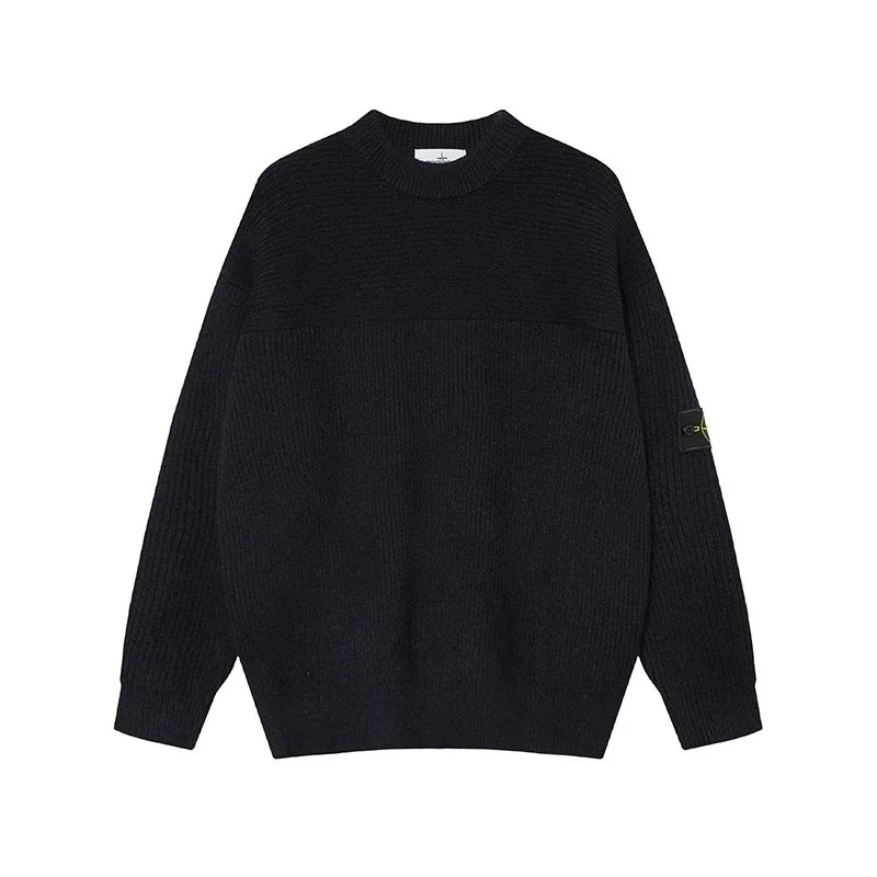 Stone Island Stone Island 68-15 Black Crewneck Sweater Black
