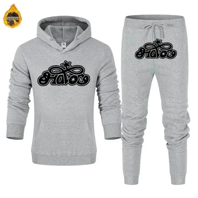 Other Gray 'Fato' Hoodie & Pants Set DD-27 Grey - 1