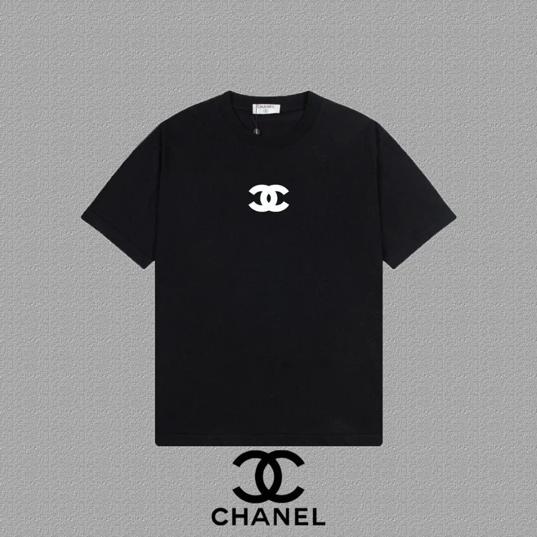 Chanel Chanel Black/White Logo T-Shirt Black