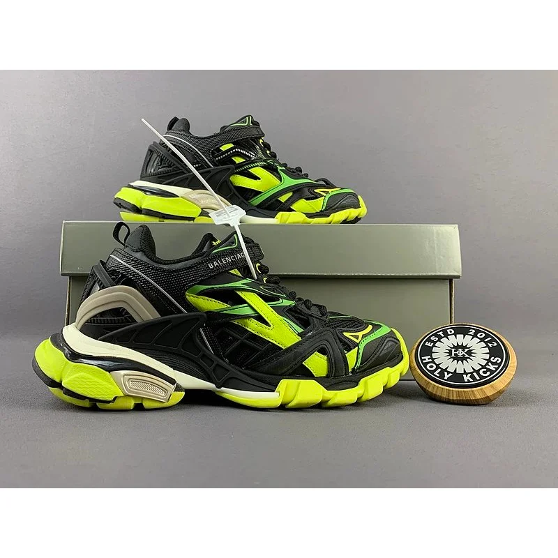 Balenciaga Balenciaga Track Triple Black/Neon Green Sneakers Black - 1