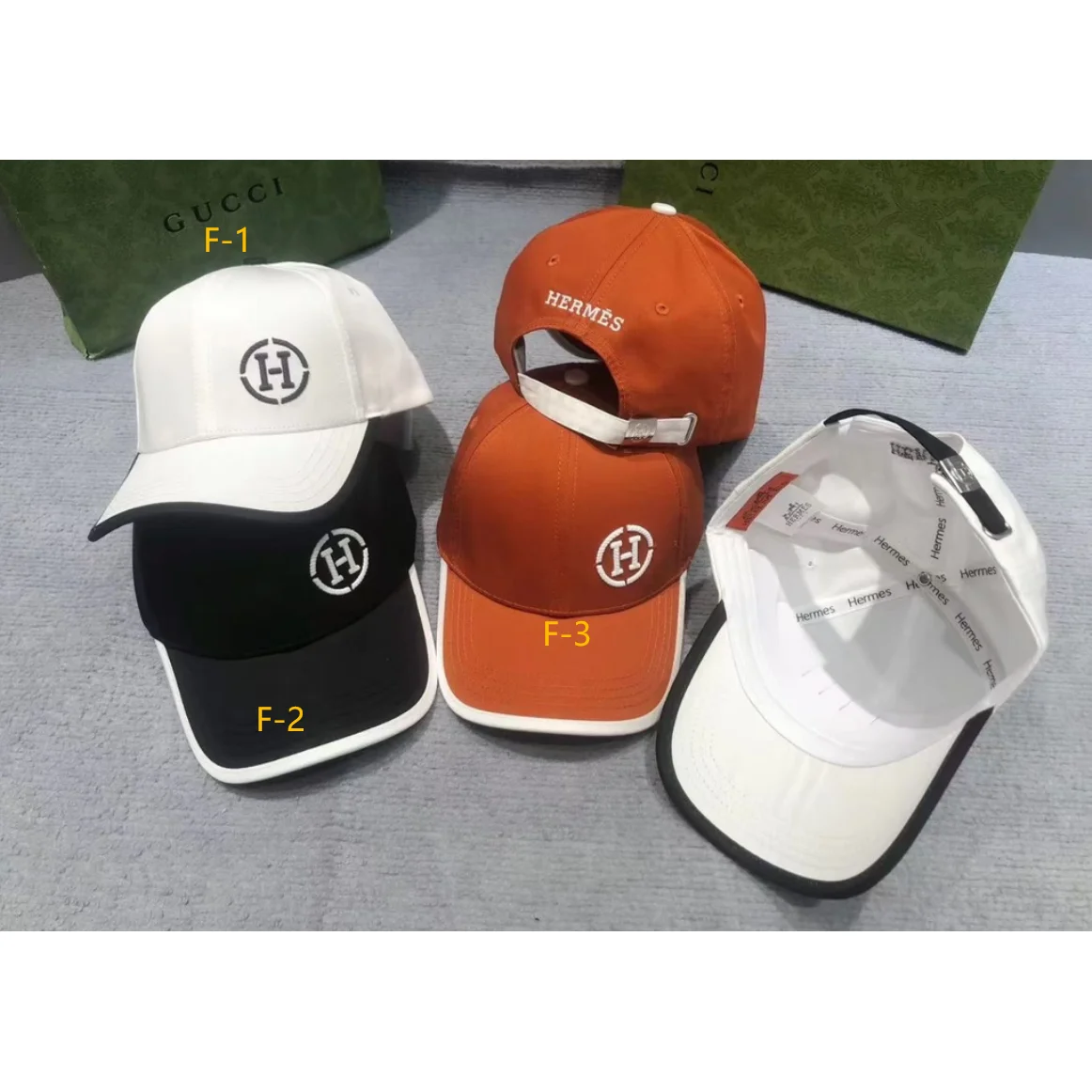 Hermès Hermès H Logo Baseball Cap F-2 Black/White Black